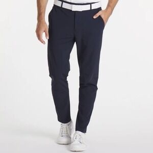 UNRL Concourse Golf Pants Navy Blue Mens L 34-36" Short Inseam Performance Tech